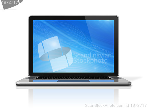 Image of Laptop computer isolated on white