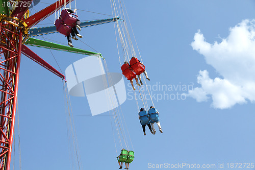 Image of Carousel in an amusement park