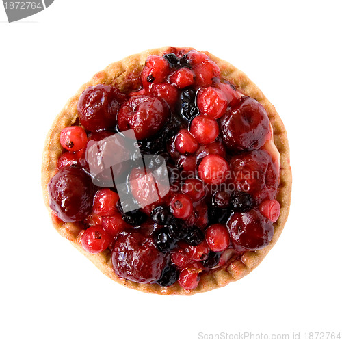 Image of red fruits pie