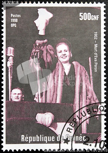 Image of Eva Peron Stamp