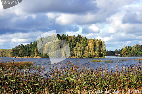 Image of Island and clouds