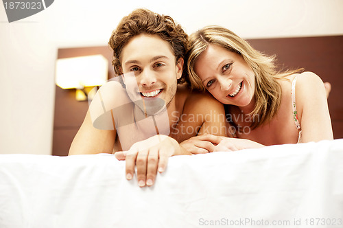 Image of Love couple cuddling