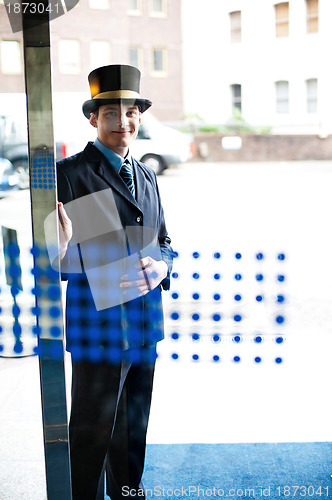 Image of Hotel doorman at your service