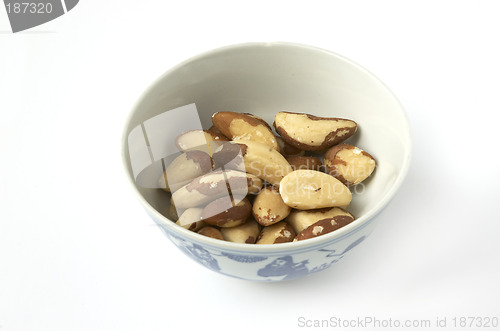 Image of Brazil nuts, in a bowl