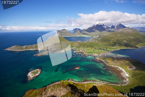 Image of Aerial view of Lofoten