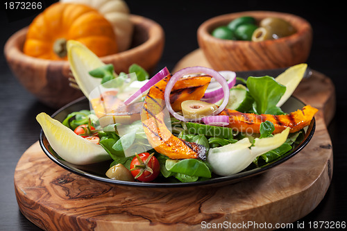 Image of Field salad with grilled pumpkin