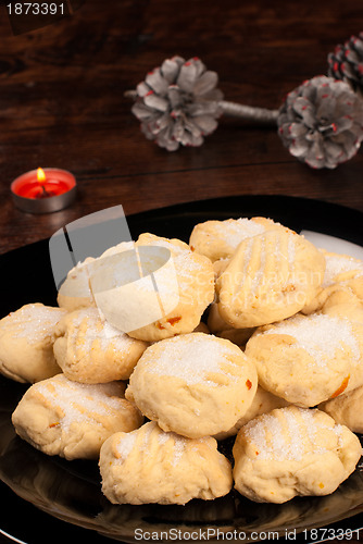 Image of Polvorones with Christmas decoration