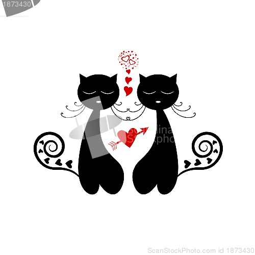 Image of  Love Cat Silhouette