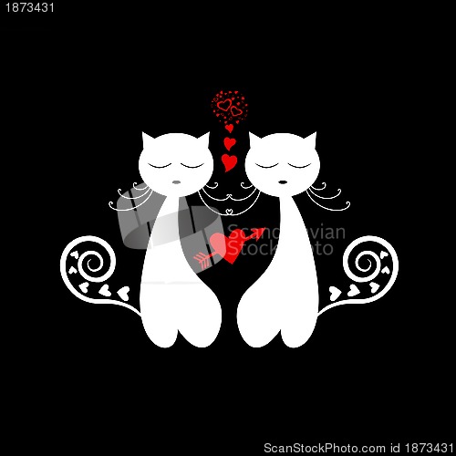 Image of  Love Cat Silhouette