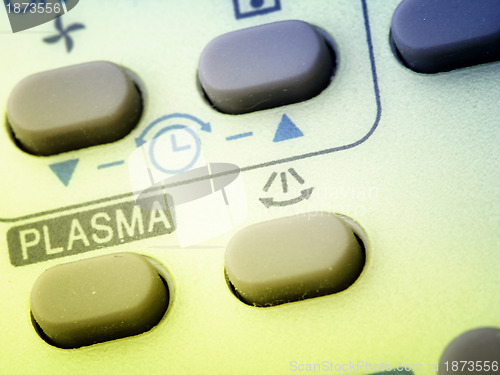 Image of Remote buttons.