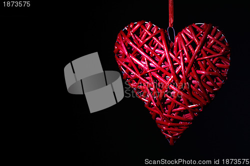Image of Hand made red heart
