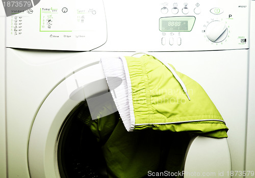 Image of Trousers and laundry.