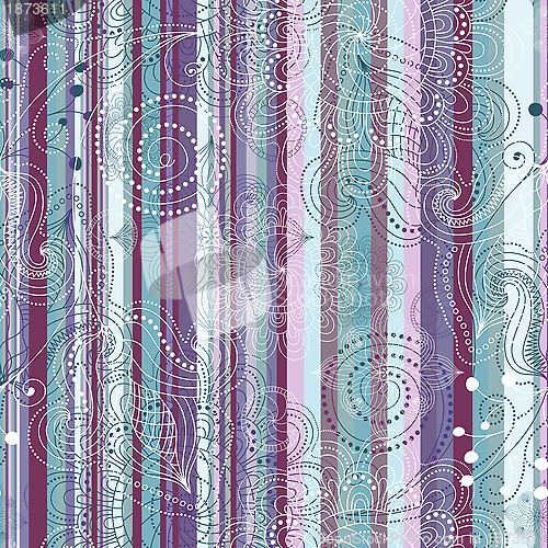 Image of Seamless striped vintage pattern