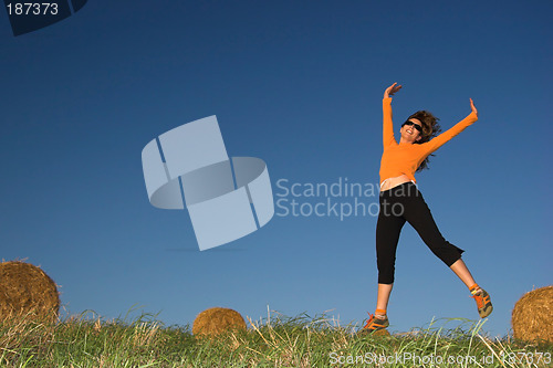 Image of Woman jumping