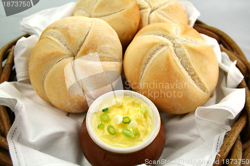 Image of Round Rolls And Butter