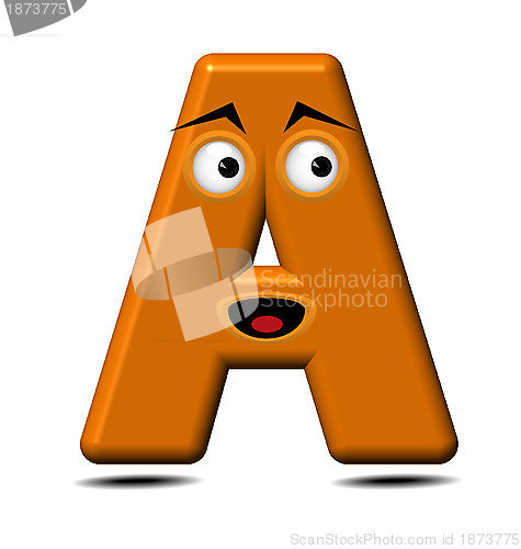 Image of Funny alphabet-Letter A 