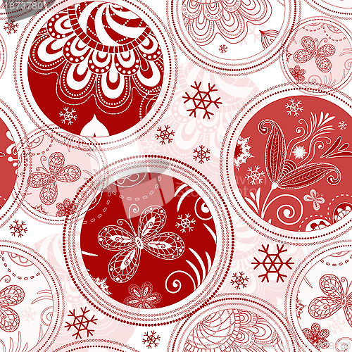 Image of Seamless Christmas pattern