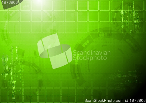 Image of Hi-tech green background