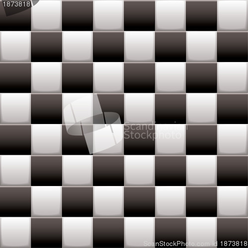 Image of Checkered black n white