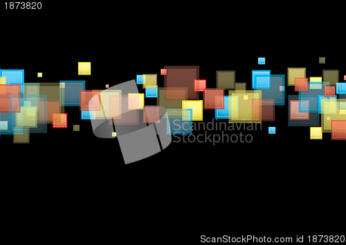 Image of Square rainbow background