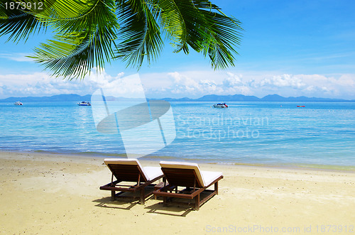 Image of beach and tropical sea