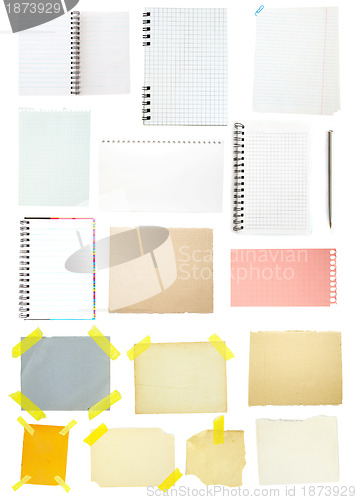 Image of collection of old note paper