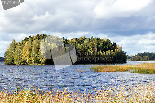 Image of Island and clouds