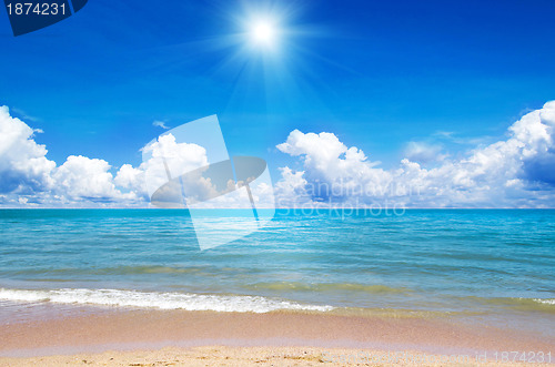 Image of sand of beach thailand sea