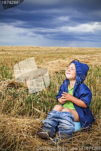 Image of child on the field