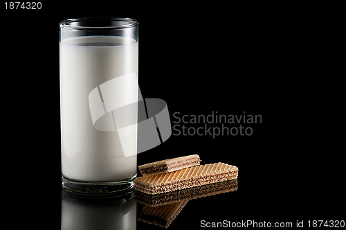 Image of Milk and wafer