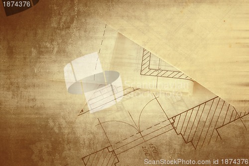 Image of old building projects background