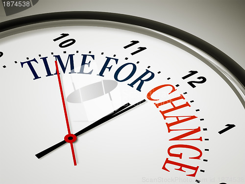 Image of time for change