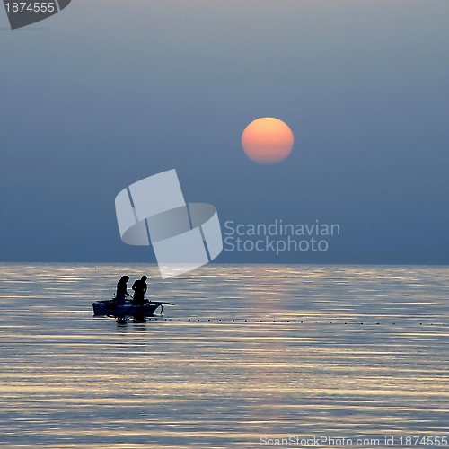 Image of Fishing at sunrise