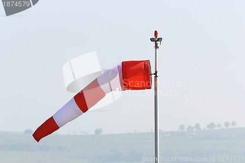 Image of wind sock in an overcast day