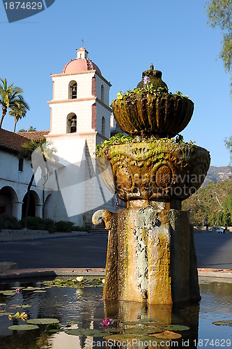 Image of Santa Barbara Mission Fountain