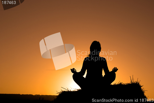 Image of Woman making yoga