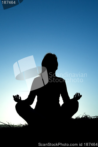 Image of Woman making yoga