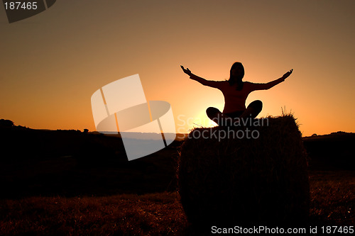 Image of Woman making yoga