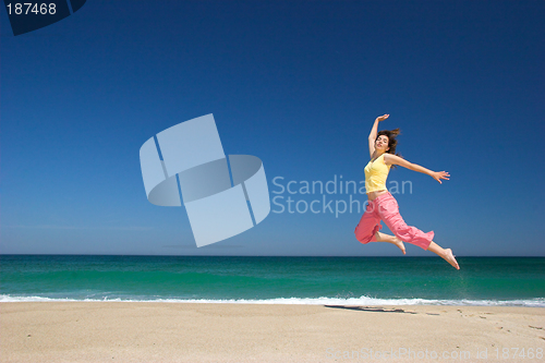 Image of Woman at the beach