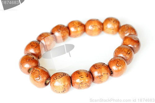 Image of Wooden Buddhist beads