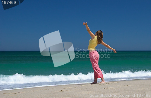 Image of Woman at the beach