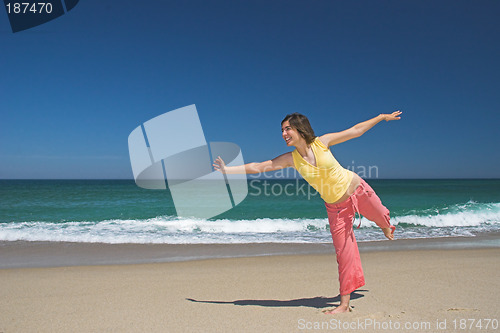 Image of Woman at the beach