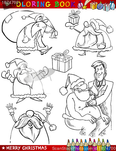 Image of Cartoon Christmas Themes for Coloring