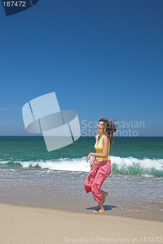 Image of Woman at the beach