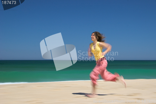 Image of Woman at the beach