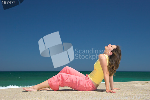 Image of Woman at the beach