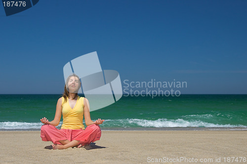 Image of Woman at the beach