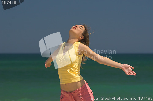 Image of Woman on the beach