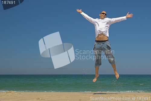 Image of Man on the beach