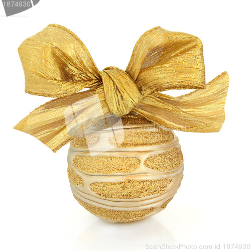 Image of Gold Bauble Decoration